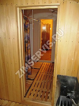 Бытовка сауна с душем (8х2,5м) на шасси